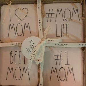Rae Dunn I ❤️ mom coasters